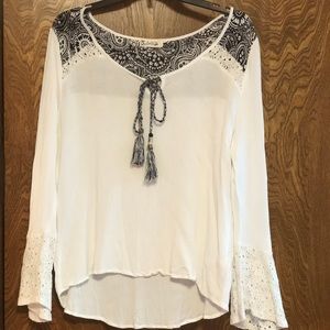 Flower long sleeve shirt